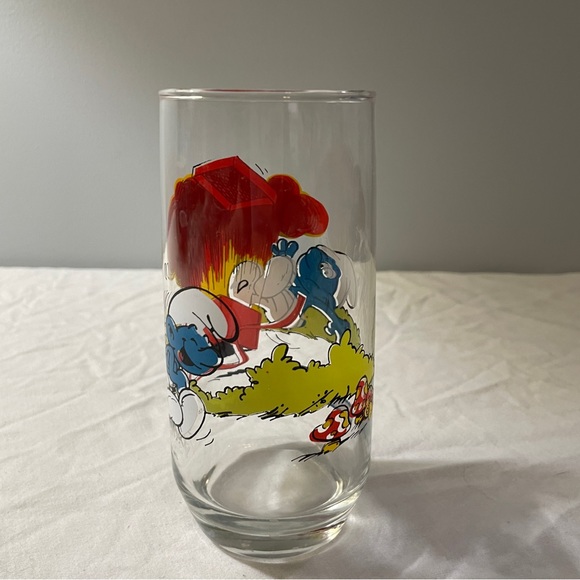 Vintage 1982 Hardee’s Peyo Jokey Smurf Glass - Picture 5 of 7